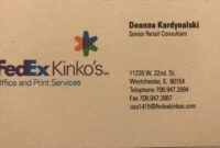 Professional Business Card Template For Kinko’s