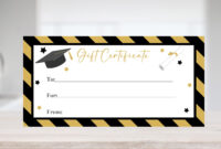 Graduation Gift Certificate Template: A Formal And Customizable Option