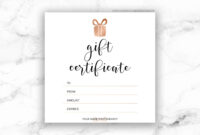 Gift Certificate Template Design For Photoshop