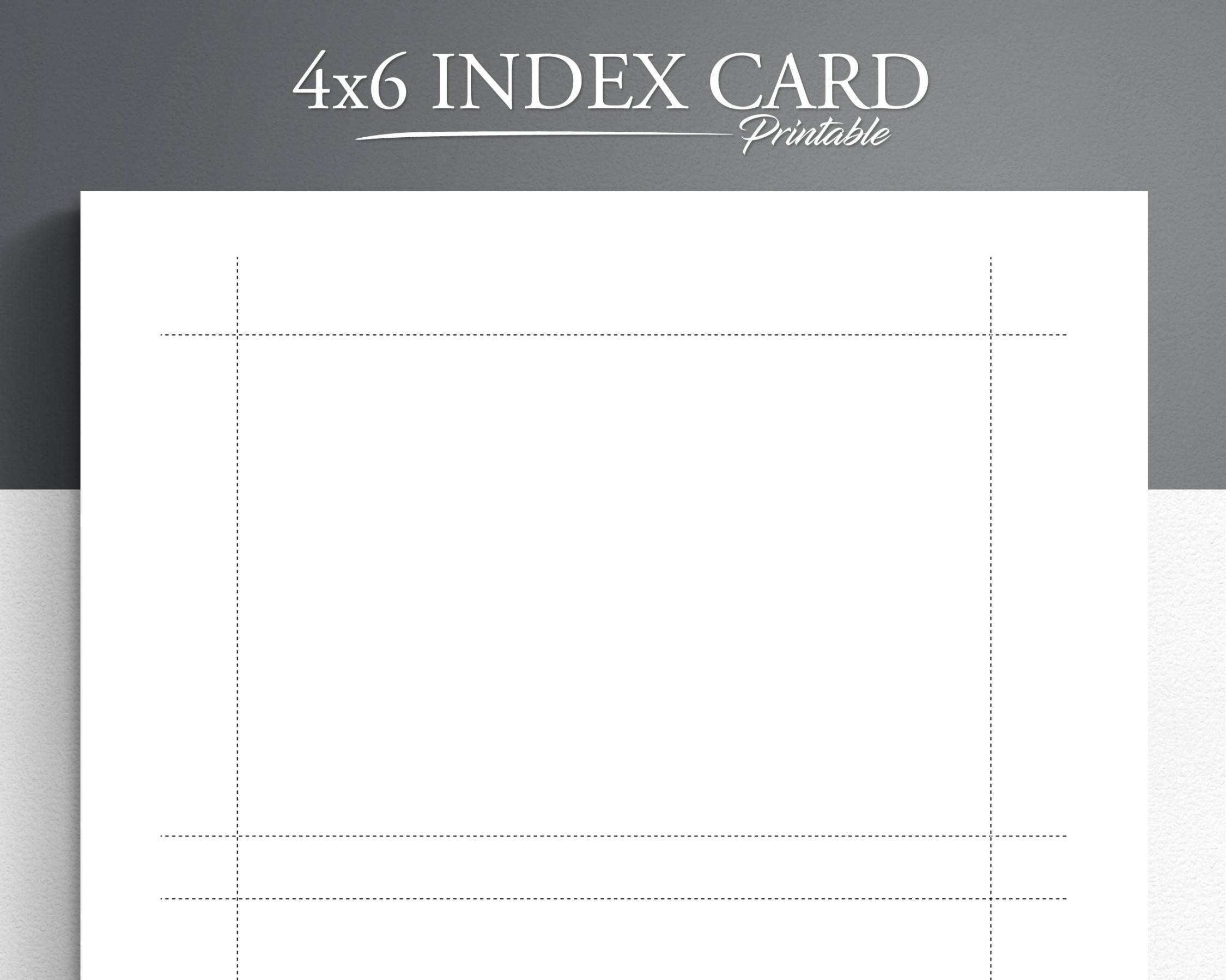 Printable x Index Card. Printable Note Cards