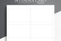 3×5 Blank Index Card Template: A Versatile Tool For Organization And Note-Taking