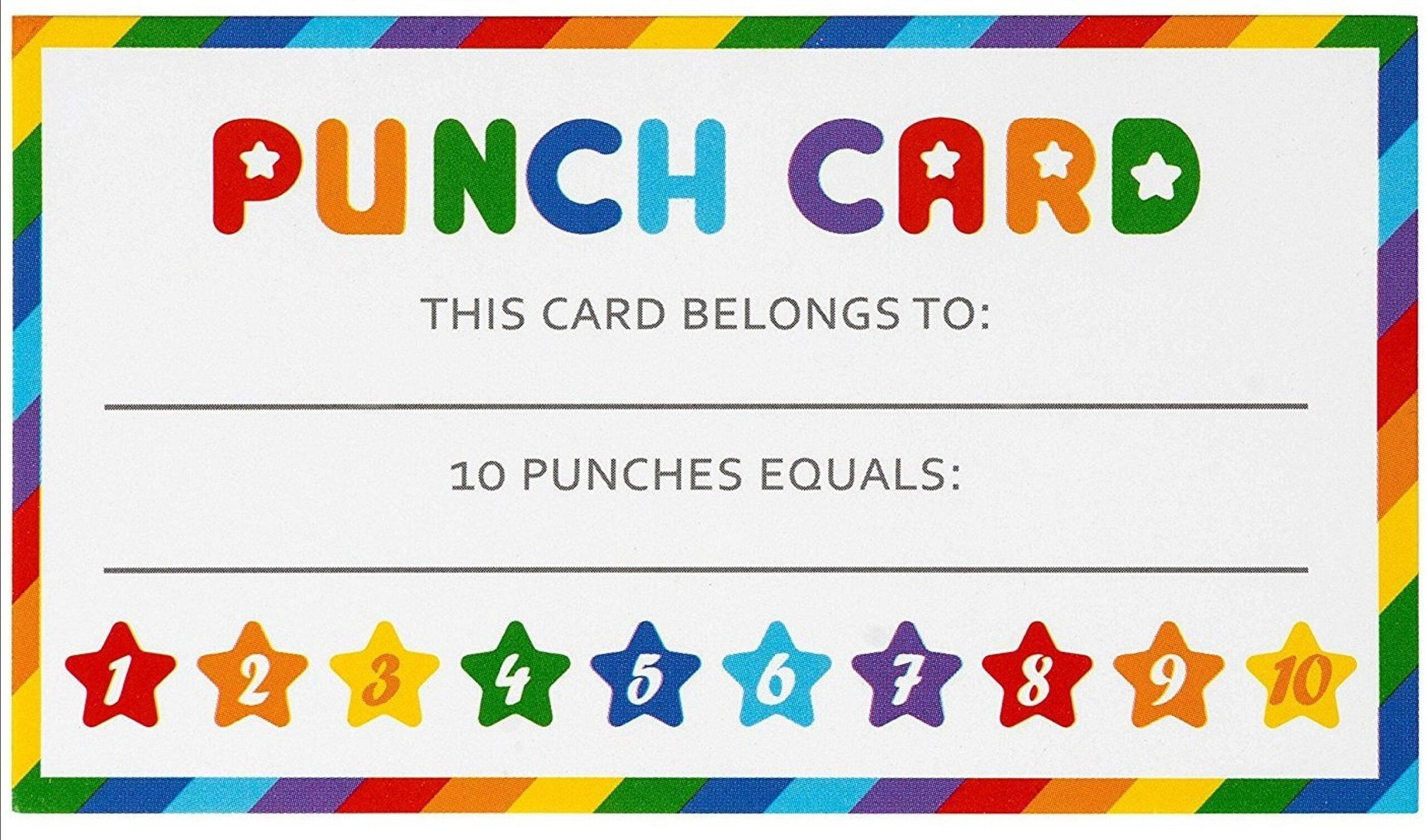 Punch Card download pdf/ punch cards pdf file/to do punch card