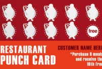 Complimentary Business Punch Card Template