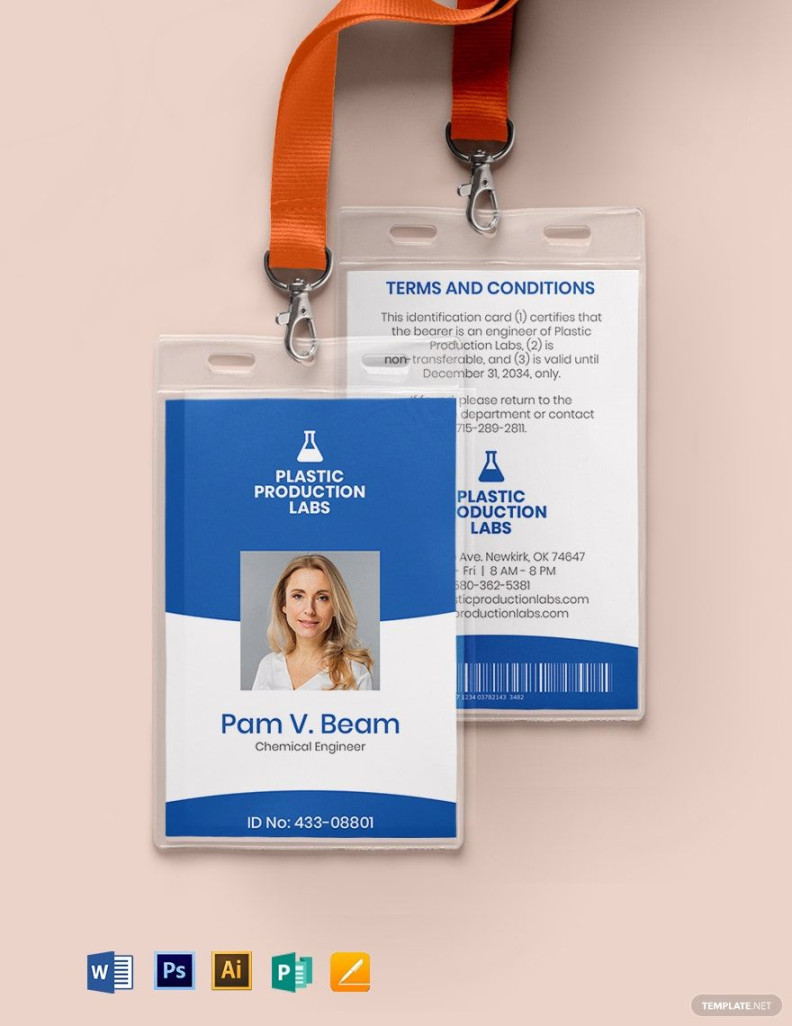 PVC ID Card Template in Publisher, PSD, Illustrator, Pages, Word