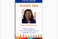 Teacher Identification Card Template