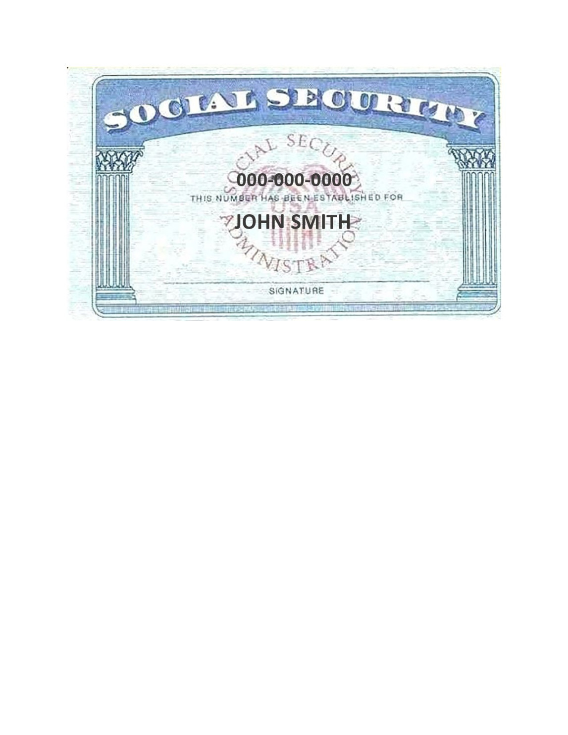 Real & Fake Social Security Card Templates (FREE)