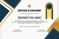 Sales Certificate Template