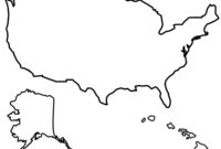 Blank United States Map Template For Educational And Professional Use