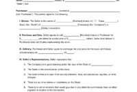 Restricted Stock Purchase Agreement Template