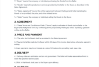 Sales Invoice Terms And Conditions Template