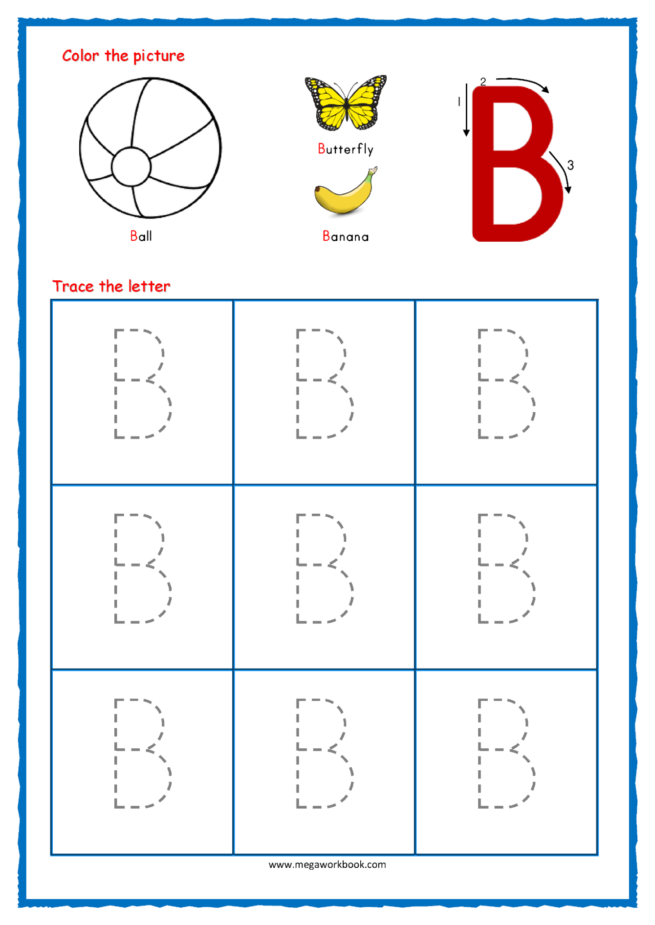 Tracing Letters - Letter Tracing Worksheets - Alphabet Tracing