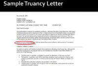 Truancy Notification To Parent/Guardian