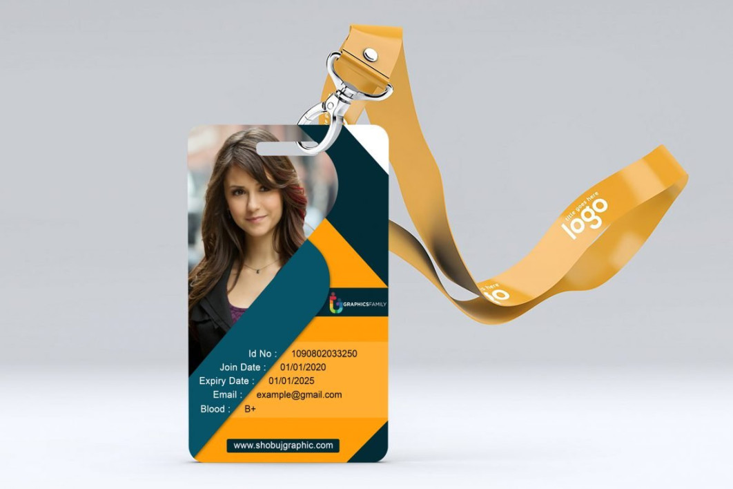 Unique Company Id Card Design Template psd – GraphicsFamily