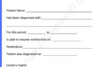 Urgent Care Physician’s Note Template