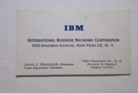 IBM Business Card Template: A Professional And Modern Design