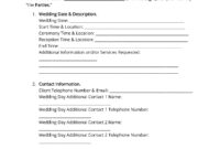 Standard Terms And Conditions For Wedding Photography Services