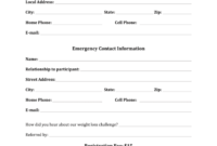 Weight Loss Agreement Template: A Formal Contract For Health And Wellness Goals