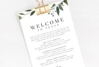 Welcome Bag Letter Template For Formal Events