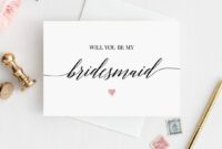 A Formal Request: Will You Be My Bridesmaid?