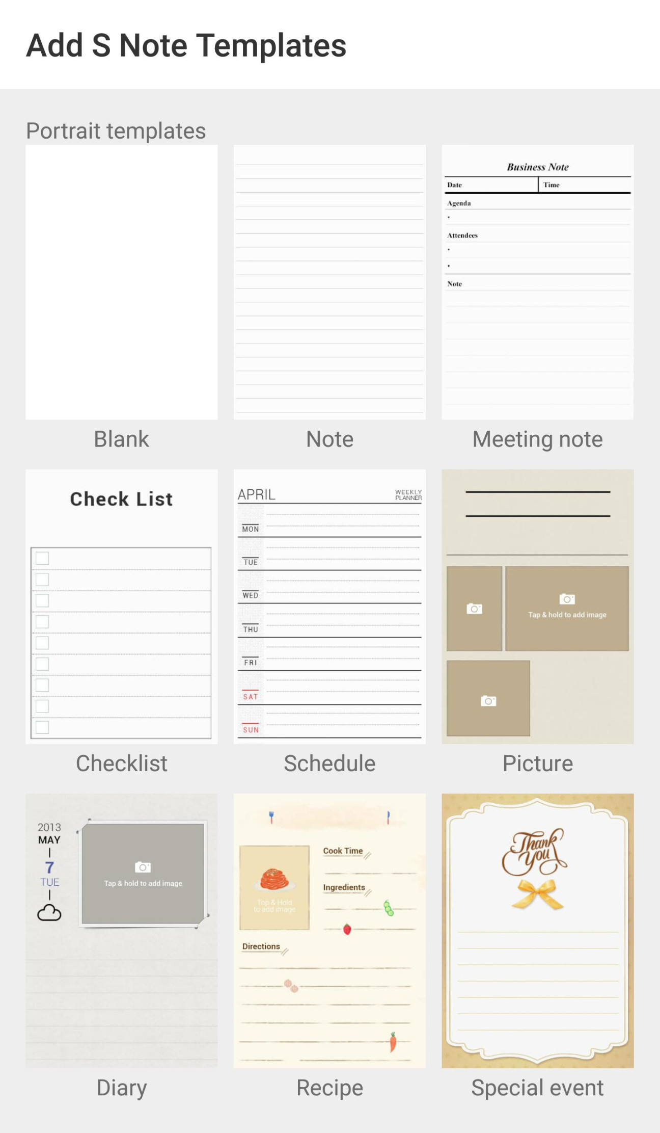 Add S Note Template APK for Android Download