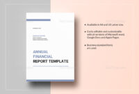 Annual Financial Report Template For Microsoft Word