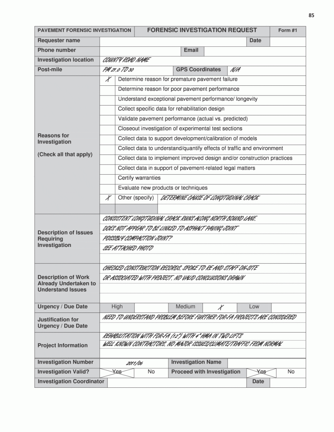 Appendix C - Example Forms  Guide for Conducting Forensic