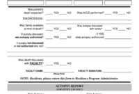 Coroner’s Report Template: A Standardized Framework For Post-Mortem Investigations