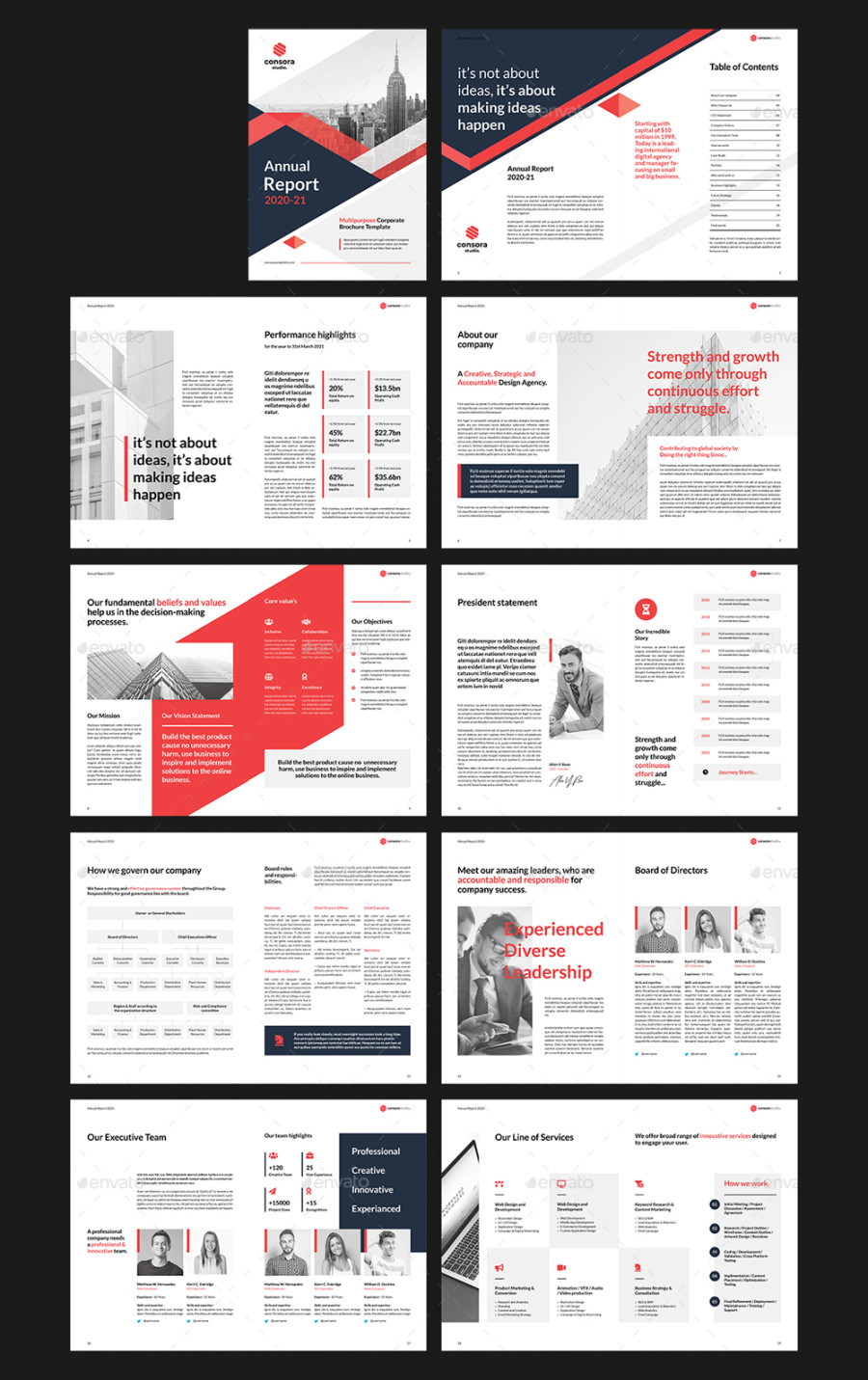 Best Annual Report Templates Word • PSD design