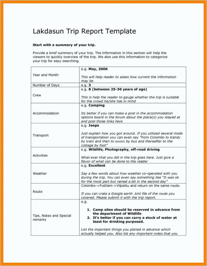 Business Trip Report - + Examples, Format, Tips, Pdf