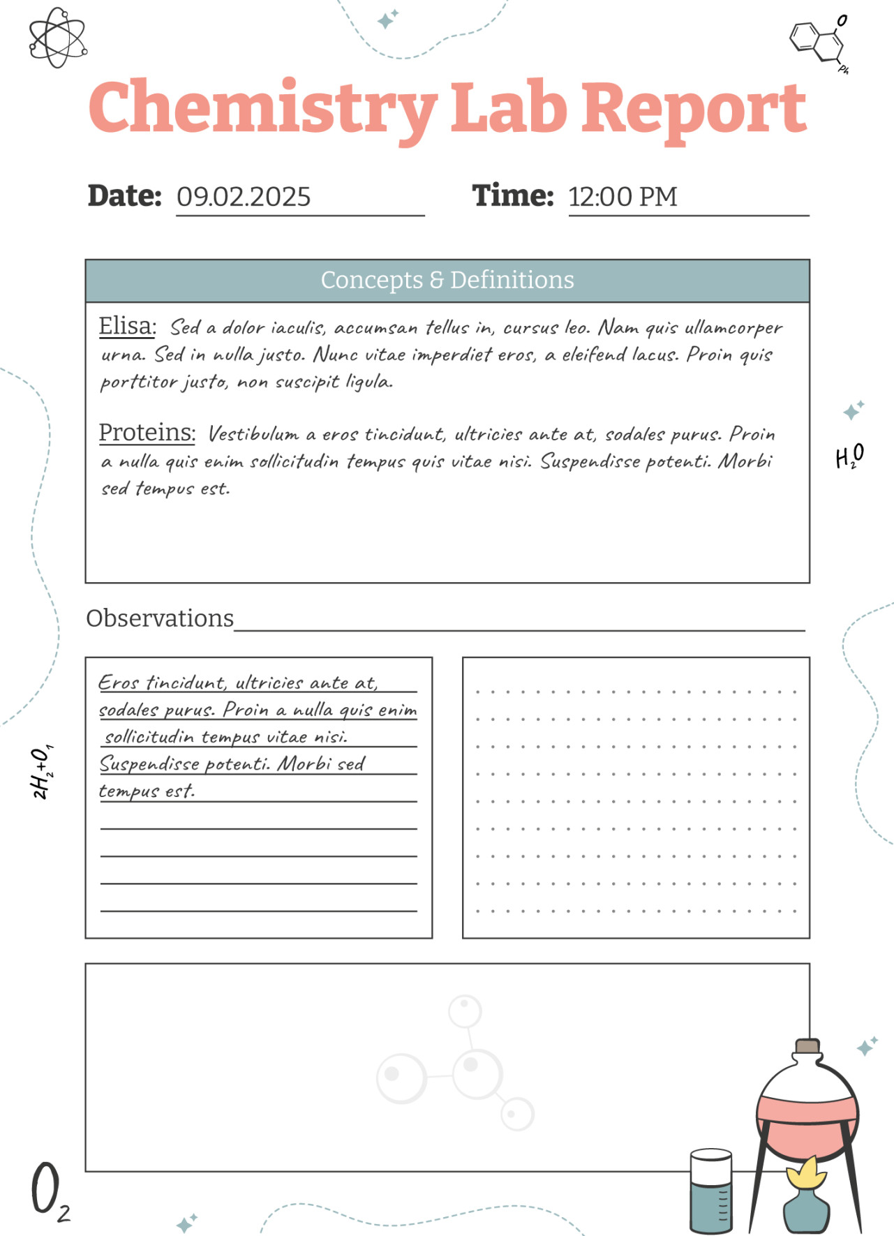 Chemistry Lab Report Free Google Docs Template - gdoc