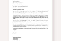 Internal Transfer Request Letter Template