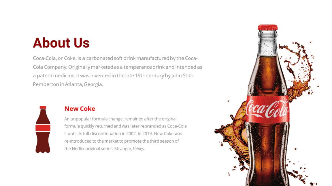 Free Animated Coca Cola PowerPoint Template & Google Slides