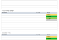 Daily Activity Report Template