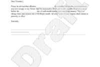 Formal Rent Increase Letter Template