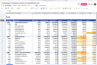 Construction Cost Report Template