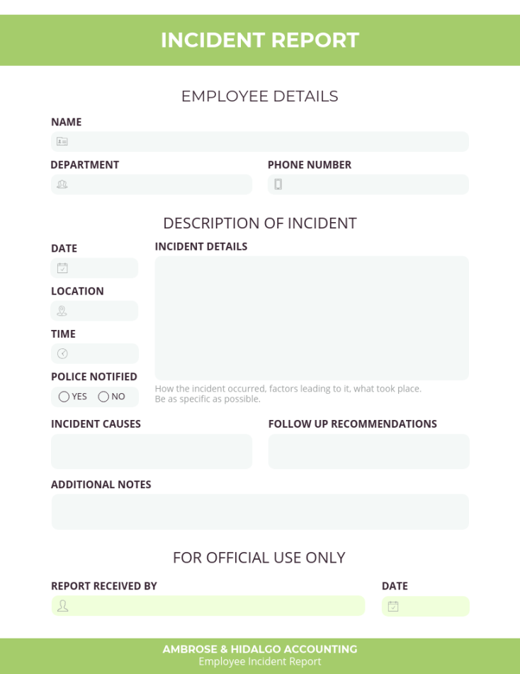 How to Write an Incident Report [+ Templates] - Venngage