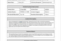 Major Incident Report Template