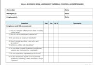 Internal Control Audit Report Template