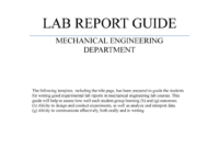 A Comprehensive Guide To Engineering Lab Report Template Formatting