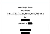 Medical Legal Report Template: A Comprehensive Guide For Healthcare Professionals