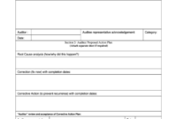 NCR Report Template For Incident Documentation