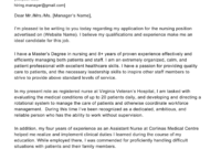 Rn Cover Letter Template For A Formal Application