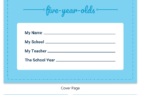 Preschool Student Progress Report Template