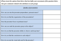 Presentation Evaluation Criteria