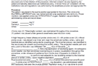 Procedure Note Template For Formal Documentation