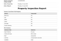 Commercial Property Inspection Report Template