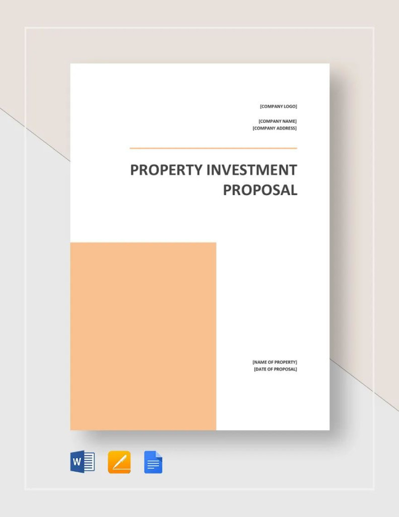 Property Investment Proposal Template in Word, Pages, Google Docs