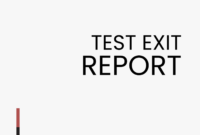 Comprehensive Test Exit Report Template