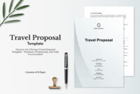 Comprehensive Travel Proposal Template: A Strategic Guide To Effective Planning