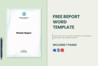 Comprehensive Word Document Report Templates For Professional Presentations